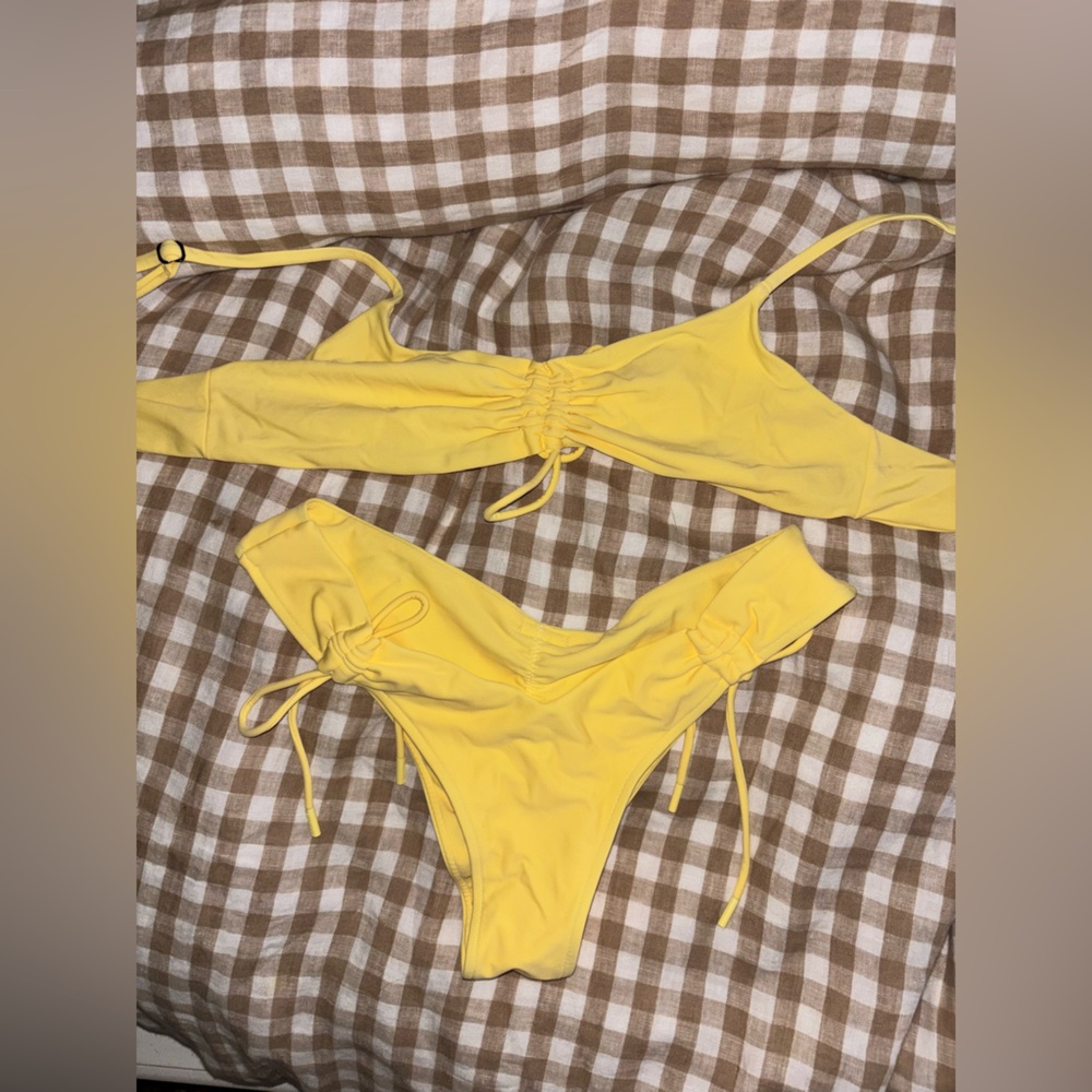 Blackbough Yellow Bikini Set